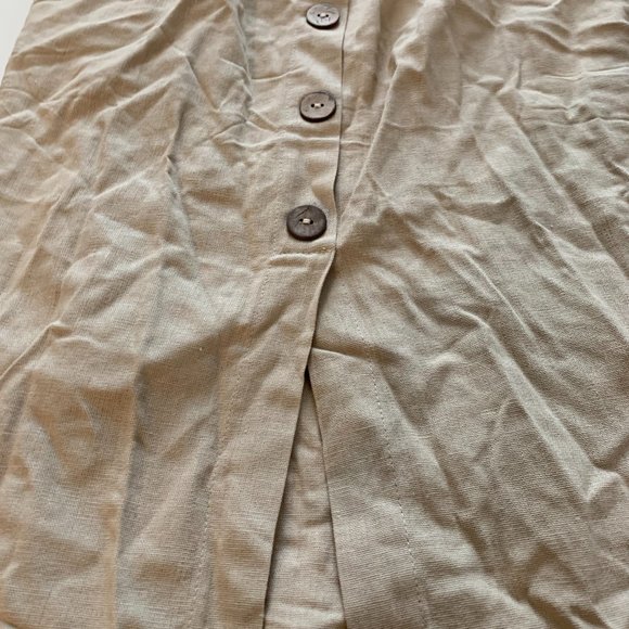 Mind Code Brown Tank Top Button-Down Dress - Picture 2 of 5